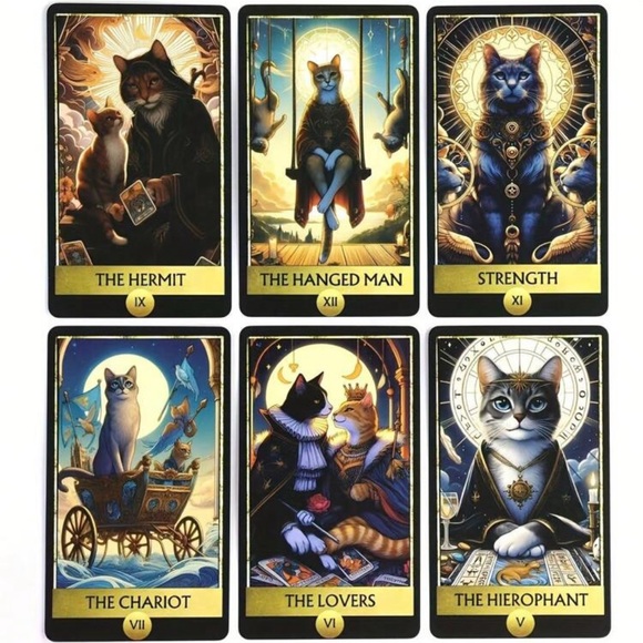 •Divine Feline• 78-Card Tarot Deck for Cat Lovers - Picture 2 of 4